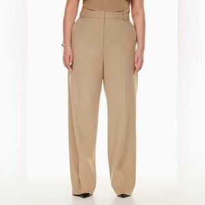 Babaton Agency Pants in Light Beige Colour